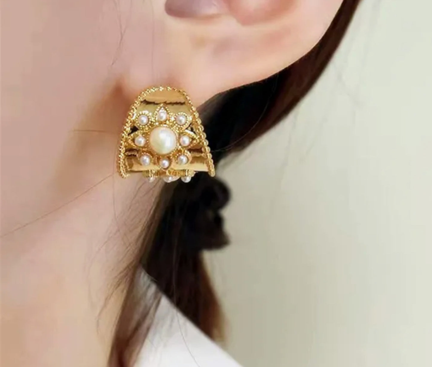 Glided Gold Hoops